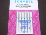 NEEDLE SCHMETZ QUILTING NEEDLES SIZES 75-90 SOLD 5 PER CARD HANG SELL
