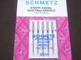 NEEDLE SCHMETZ QUILTING NEEDLES SIZES 75-90 SOLD 5 PER CARD HANG SELL NEEDLE SCHMETZ QUILTING NEEDLES SIZES 75-90 SOLD 5 PER CARD HANG SELL
